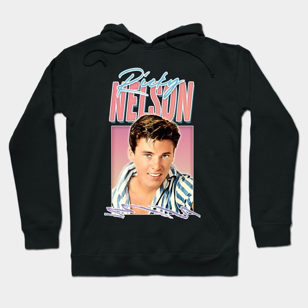 Ricky Nelson / 50s Retro Rock & Roll Aesthetic Hoodie by DankFutura